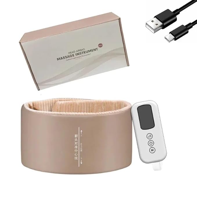 Electric Scalp Massager, Head Massager for Headache Relief with Heat, Air Bag Kneading Massage, and Vibration for a 360 Degree Relaxation Experience