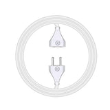 2 Pin Threaded Extension Wire | Male Female Expandable | Outdoor Indoor 2.5meter Cord Flexible Long Wires | Perfect Multipurpose | Home Decor | Office | Festival Decorations | Pack of 1