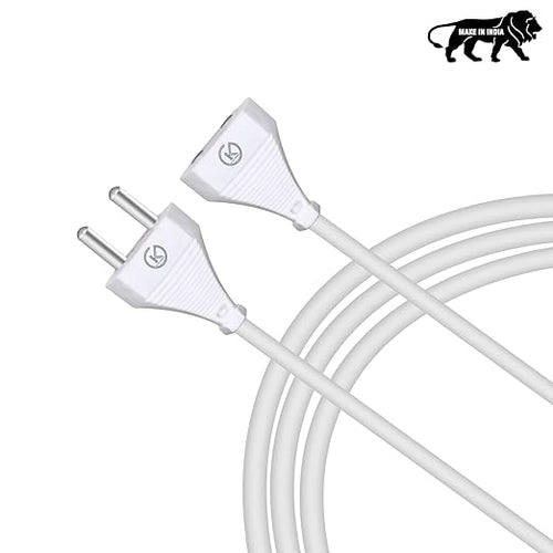 2 Pin Threaded Extension Wire | Male Female Expandable | Outdoor Indoor 2.5meter Cord Flexible Long Wires | Perfect Multipurpose | Home Decor | Office | Festival Decorations | Pack of 1