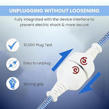 ezobuy 3 Pin Cotton Threaded Wire Extension Wire 3.5 Meters Heavy Duty Long Wire Cord 4 Layer Coating Copper Wire | Durable Multipurpose | Pack of 1 250 W