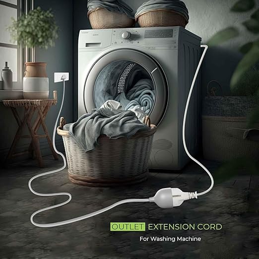 Gadgets 3-Pin Extension Cord with Heavy Duty Long Wire | 3m Wire | 2500W, 10A | Expandable | Multipurpose Use for Home, Office, Festive Decor | Pack of 1 (Grey Extension Cord)