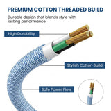 ezobuy 3 Pin Cotton Threaded Wire Extension Wire 3.5 Meters Heavy Duty Long Wire Cord 4 Layer Coating Copper Wire | Durable Multipurpose | Pack of 1 250 W