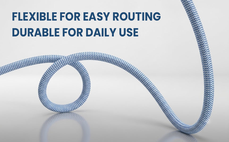 ezobuy 3 Pin Cotton Threaded Wire Extension Wire 3.5 Meters Heavy Duty Long Wire Cord 4 Layer Coating Copper Wire | Durable Multipurpose | Pack of 1 250 W